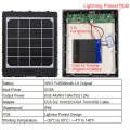 6v/9v/12v 8000mAh Hunting Trail Cameras Solar Panel Charger  WG8000 for feeder kit forest Game Cameras 1.7mm/DC2.1mm/USB adapter